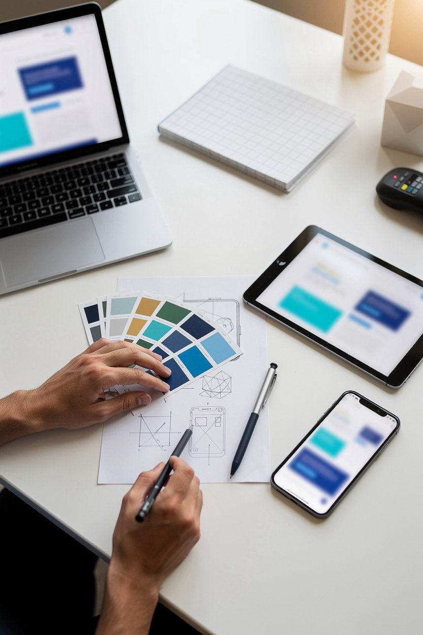 ZK Studio creative design team developing professional digital solutions for Oman businesses